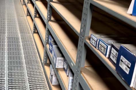 American Warehouse Equipment, Inc. - Boltless Shelving & Catwalks - Great for parts rooms, backstock, and smaller items. We also offer multi-level catwalk systems to maximize vertical space with minimal structural interference.